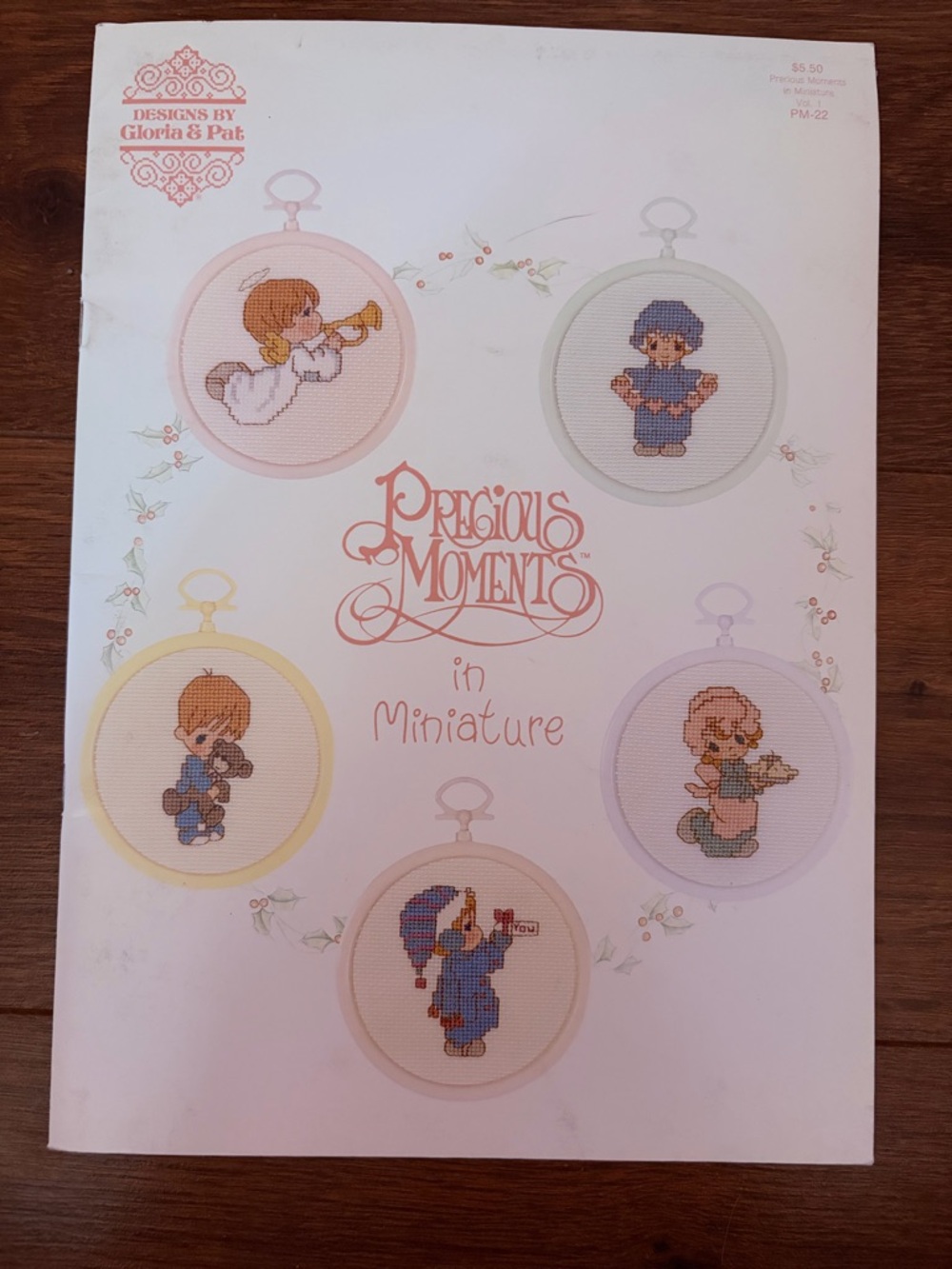 Precious Moments in Miniature Cross Stitch Pattern Book Gloria & Pat Vintage